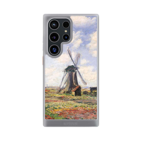 Samsung Galaxy S24 Ultra NIVOcore Tulpenfelder mit der Rijnsburger Windmühle von Claude Monet