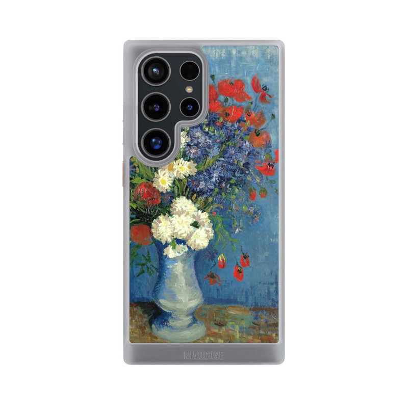 Galaxy S24 Ultra NIVOcore Stillleben Vase mit Kornblumen und Mohnblumen von Vincent Van Gogh