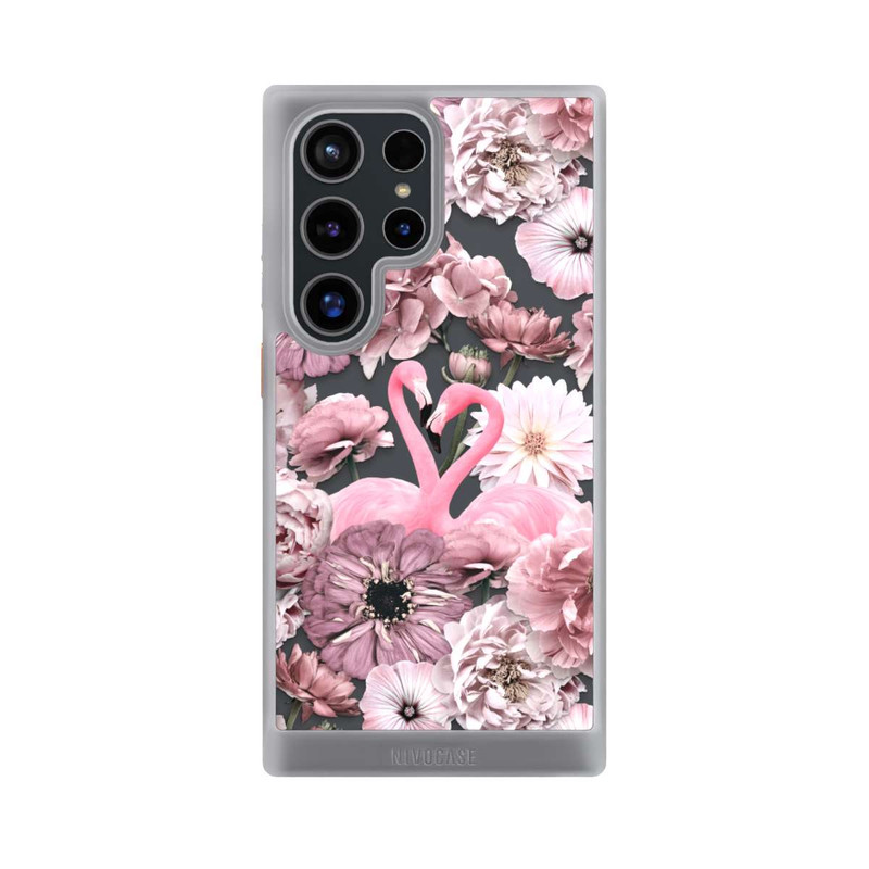 Galaxy S24 Ultra NIVOcore Flamingos in Blumen Muster