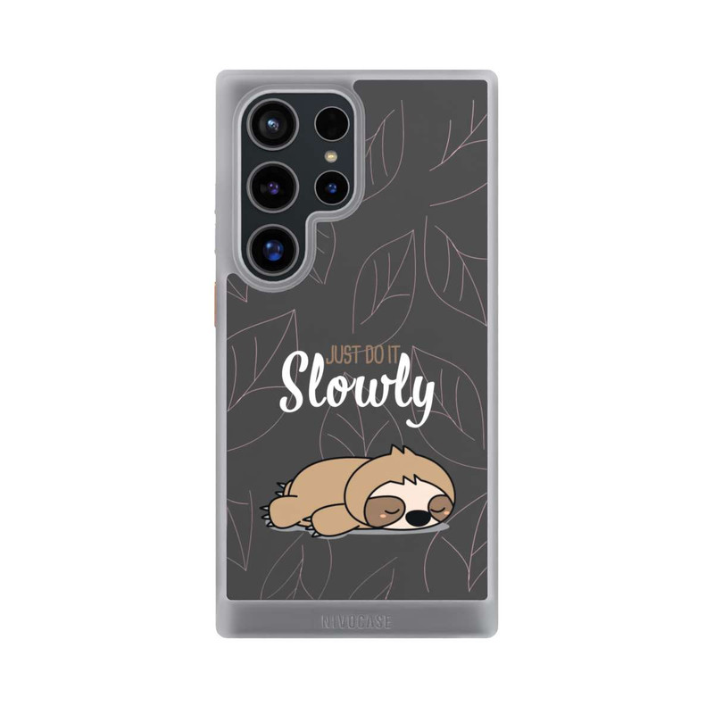 Galaxy S24 Ultra NIVOcore Just Do It Slowly Sloth Grey