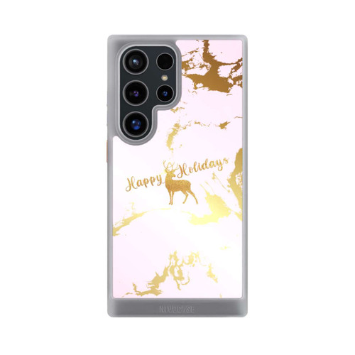 Samsung Galaxy S24 Ultra NIVOcore Happy Holidays Reindeer Gold