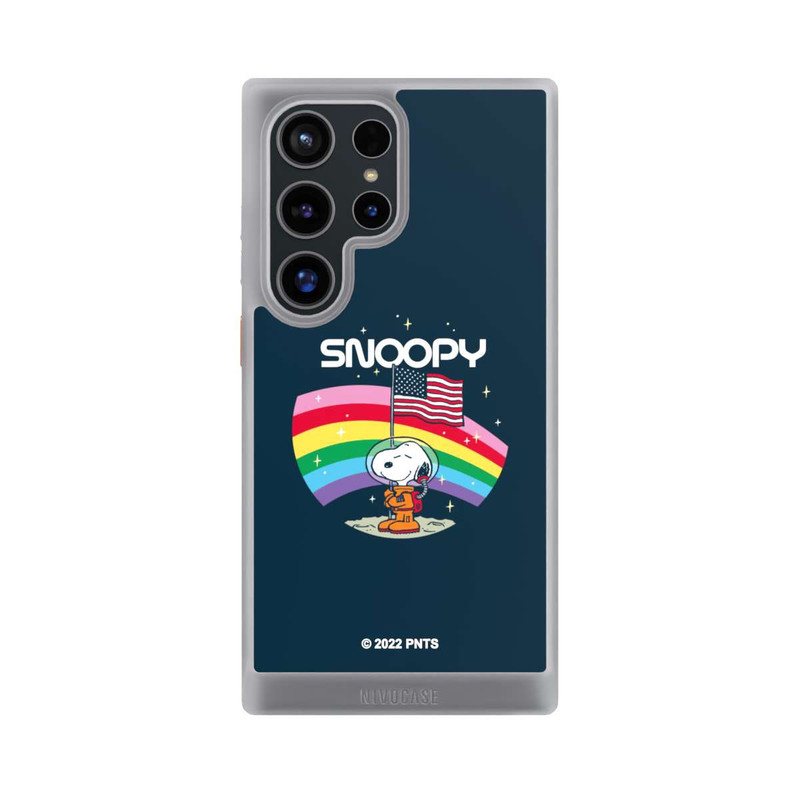 Galaxy S24 Ultra NIVOcore Snoopy Weltraumreisender Regenbogen
