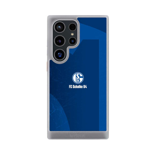 Samsung Galaxy S24 Ultra NIVOcore Schalke 04 Blauer Hintergrund Mit Logo