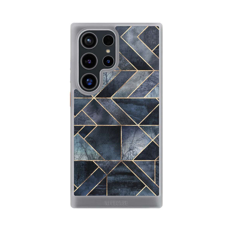 Galaxy S24 Ultra NIVOcore Abstraktes Natur-Dunkelblau