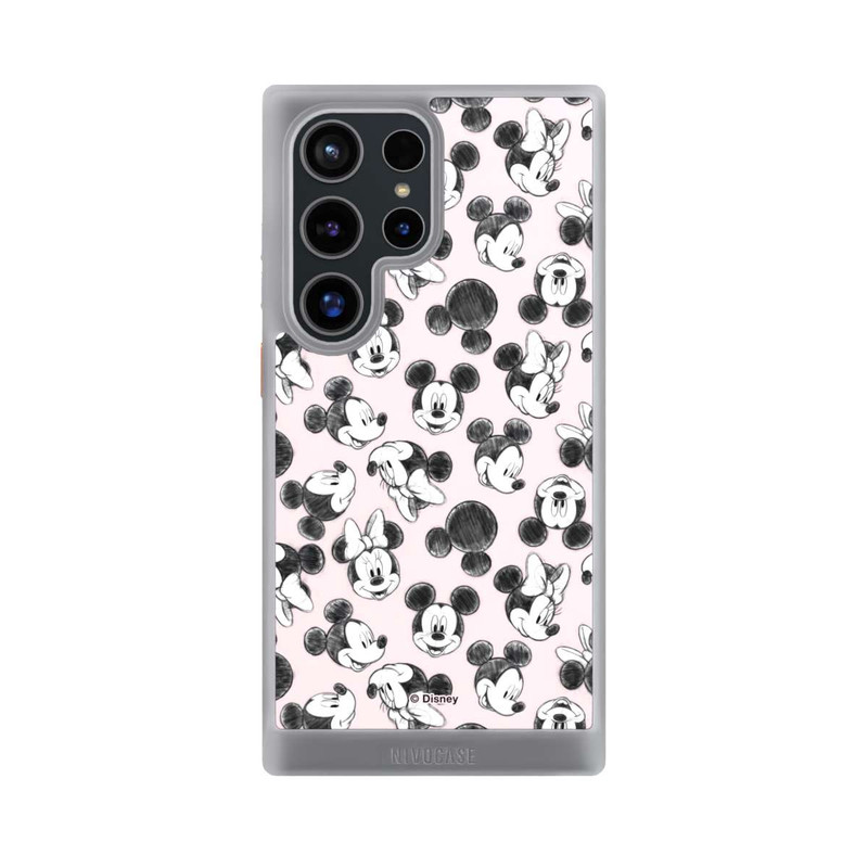 Galaxy S24 Ultra NIVOcore Minnie & Mickey Many Faces Pink