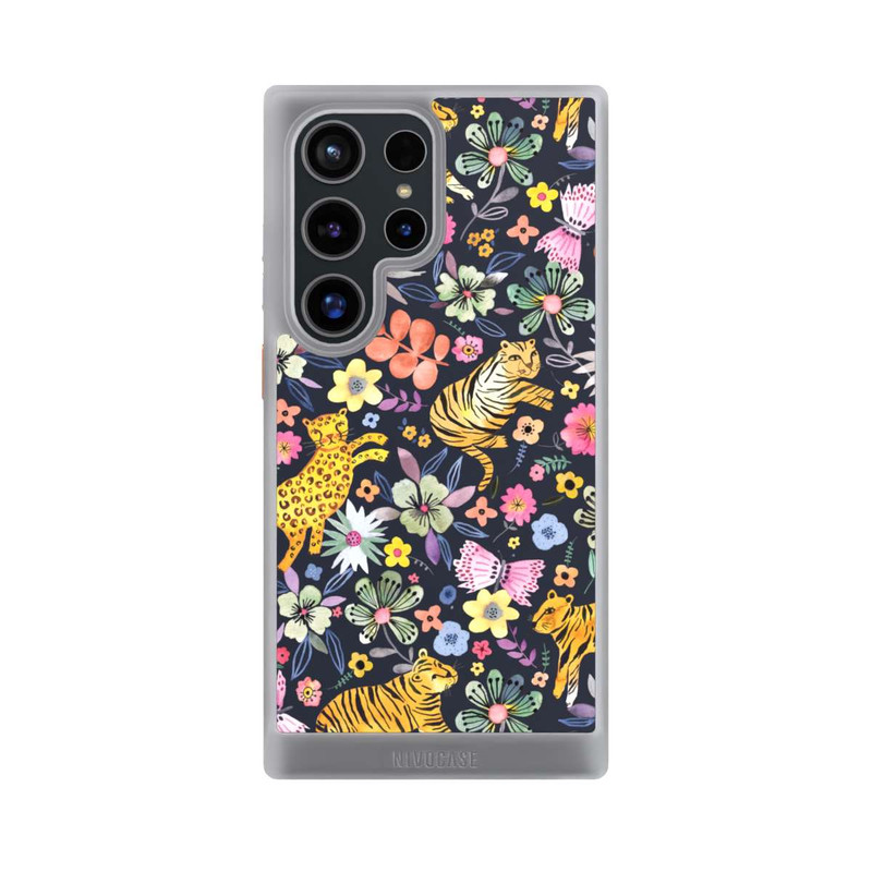 Galaxy S24 Ultra NIVOcore Spring Tigers Flowers Black
