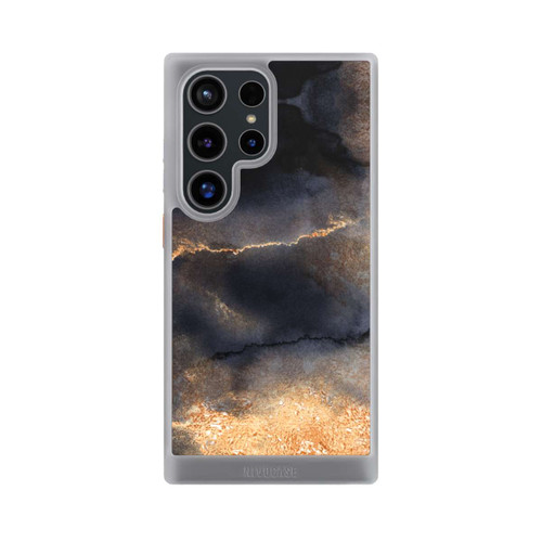 Samsung Galaxy S24 Ultra NIVOcore Black Marble Gold Dust Look
