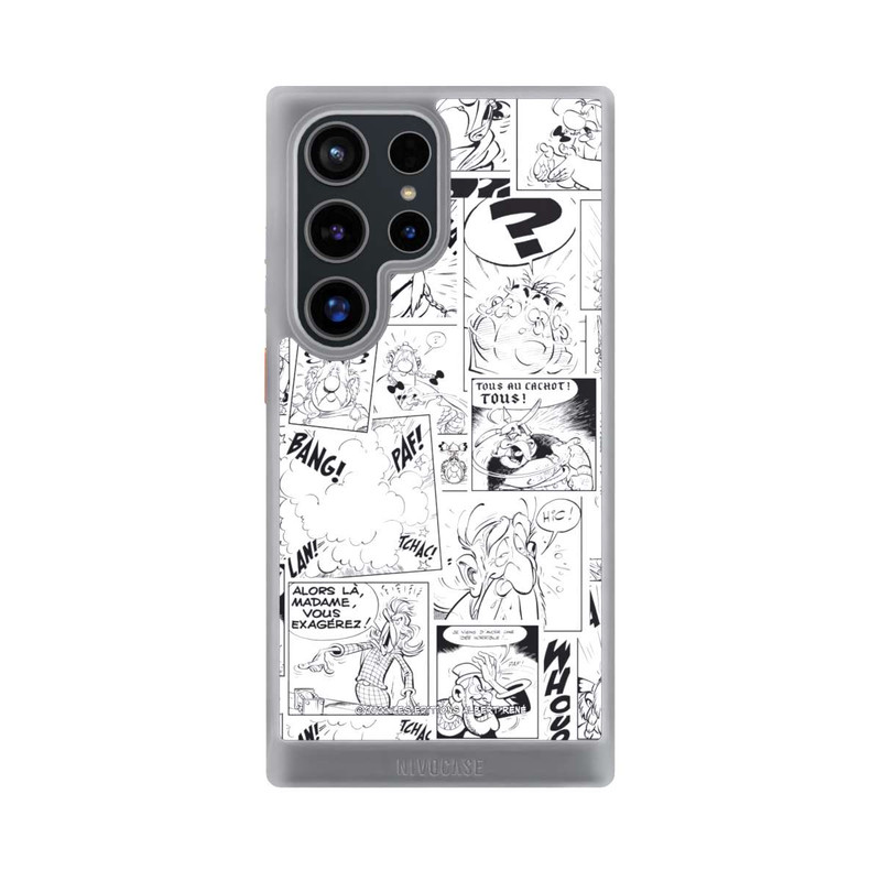 Galaxy S24 Ultra NIVOcore Asterix Comic Schwarz und Weiß