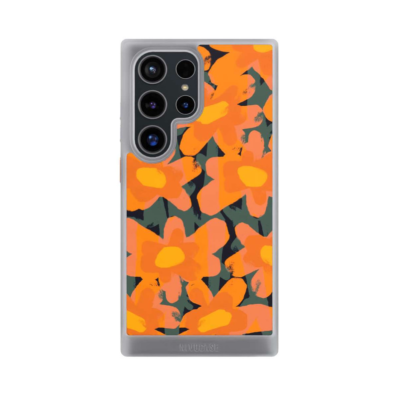 Galaxy S24 Ultra NIVOcore Blumenwiese Orange