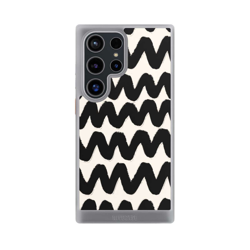 Galaxy S24 Ultra NIVOcore Schwarzes Wellenmuster