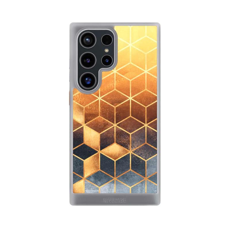 Galaxy S24 Ultra NIVOcore Würfel goldener Farbverlauf