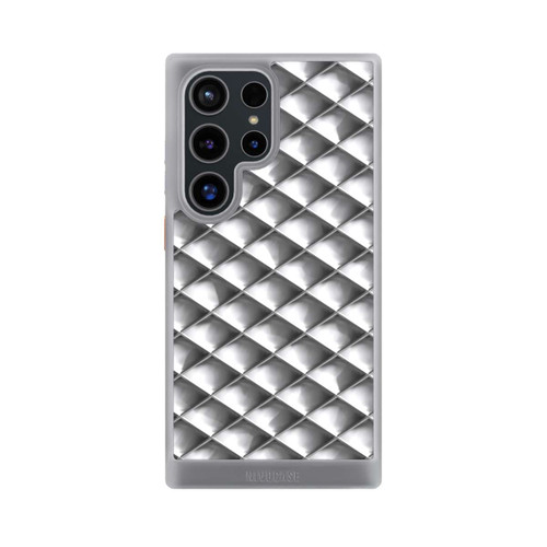 Samsung Galaxy S24 Ultra NIVOcore Glamour Silver Squares