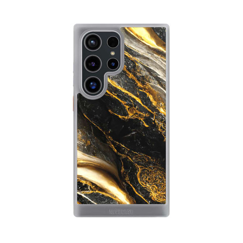 Samsung Galaxy S24 Ultra NIVOcore Schwarze Marmor Goldschichten