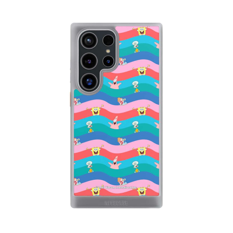 Galaxy S24 Ultra NIVOcore Spongebob Friends Colorful Waves