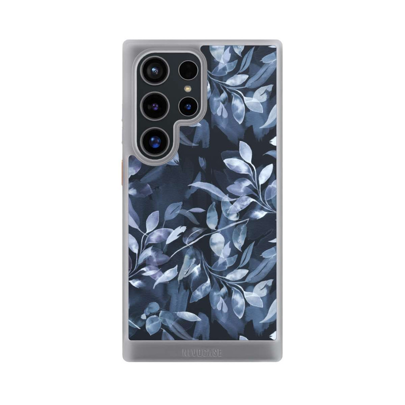Galaxy S24 Ultra NIVOcore Aquarelle Feuilles Mystiques Marine