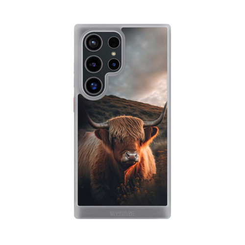 Samsung Galaxy S24 Ultra NIVOcore Vache Highland avec de grandes cornes avec IA
