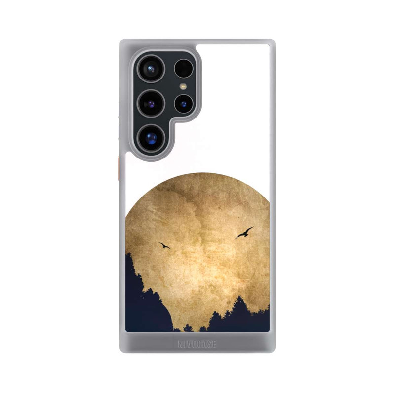 Galaxy S24 Ultra NIVOcore Zwei Vögel vor Mond