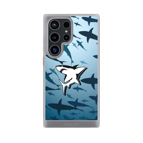 Samsung Galaxy S24 Ultra NIVOcore Haie Muster Blau