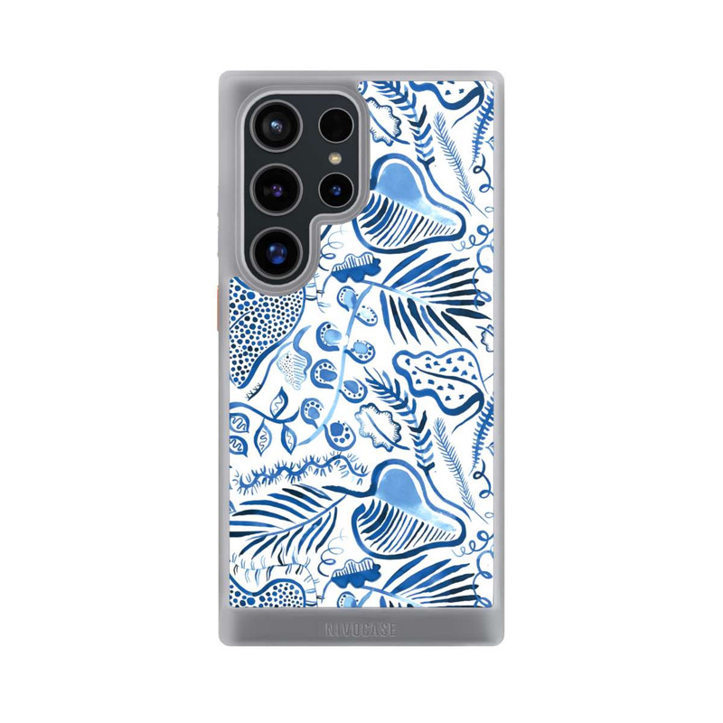 Galaxy S24 Ultra NIVOcore Tropical Forest Leaves Blue