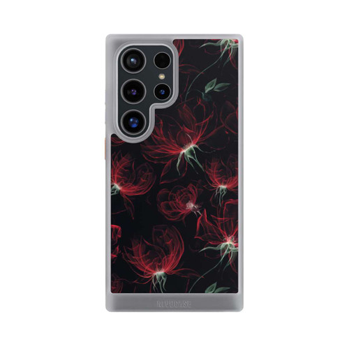 Samsung Galaxy S24 Ultra NIVOcore Tapete mit roten Blumen