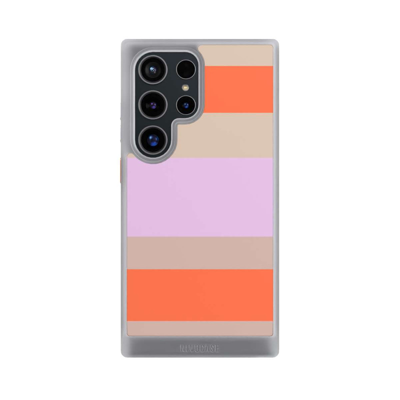 Galaxy S24 Ultra NIVOcore Moca Lila Orange Stripes