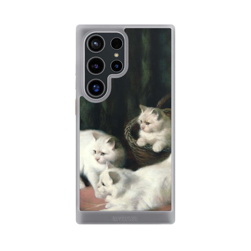 Galaxy S24 Ultra NIVOcore Three White Angora Kittens
