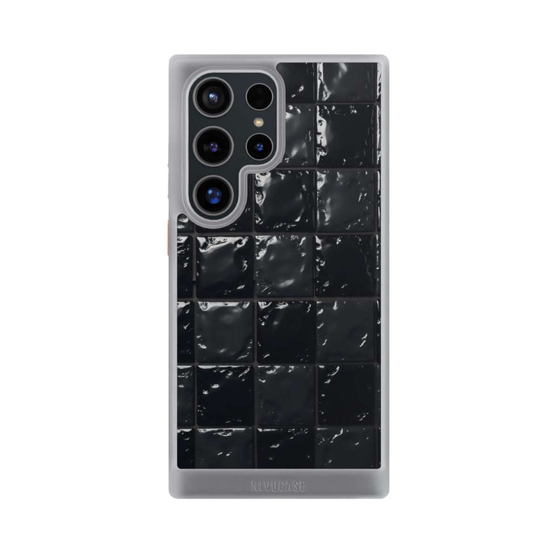 Galaxy S24 Ultra NIVOcore Black Tile Pattern look with AI