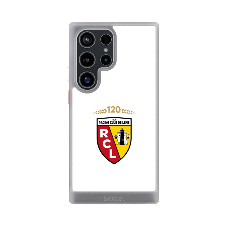 Galaxy S24 Ultra NIVOcore 120 Jahre Jubiläums Logo weiß