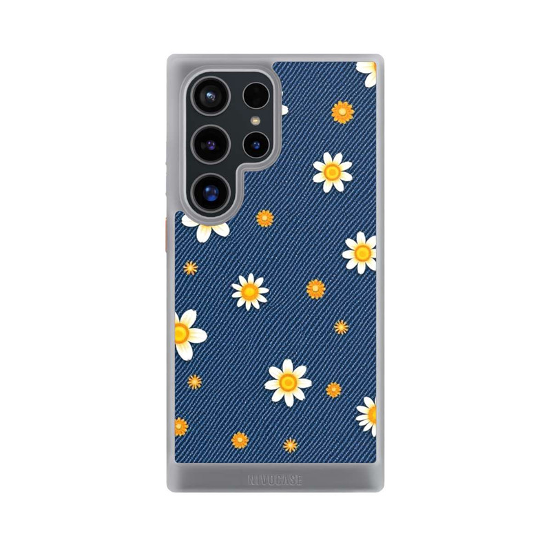 Galaxy S24 Ultra NIVOcore Jeans Flowers with AI