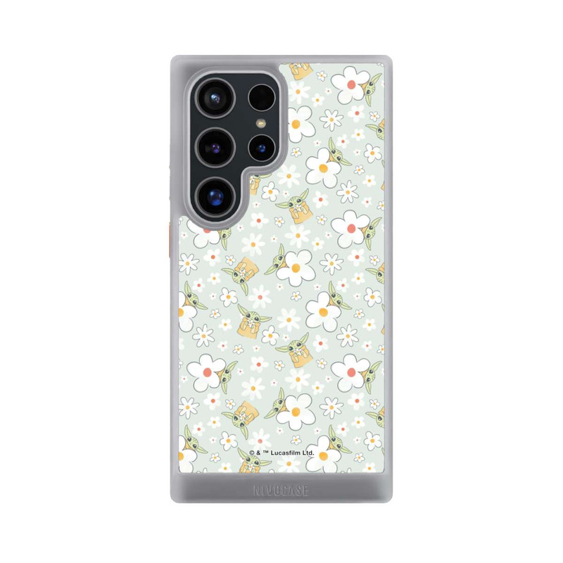 Galaxy S24 Ultra NIVOcore Baby Yoda Blumen Muster