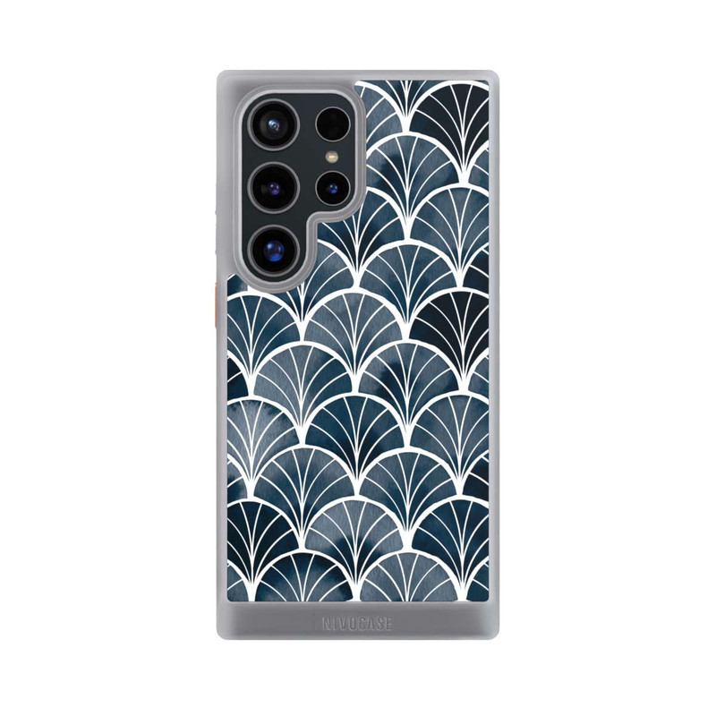 Galaxy S24 Ultra NIVOcore Botanische Brise Art Deco Grau