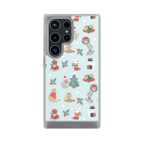 Samsung Galaxy S24 Ultra NIVOcore festliche Katzen im Winterwunderland