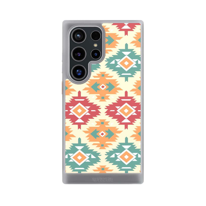 Galaxy S24 Ultra NIVOcore Modern Tribal Boho Aztec Geometric Design 1