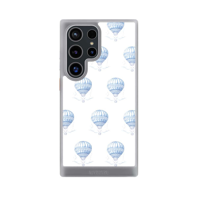 Galaxy S24 Ultra NIVOcore Balloon Pattern Girl Toile de Jouy avec IA