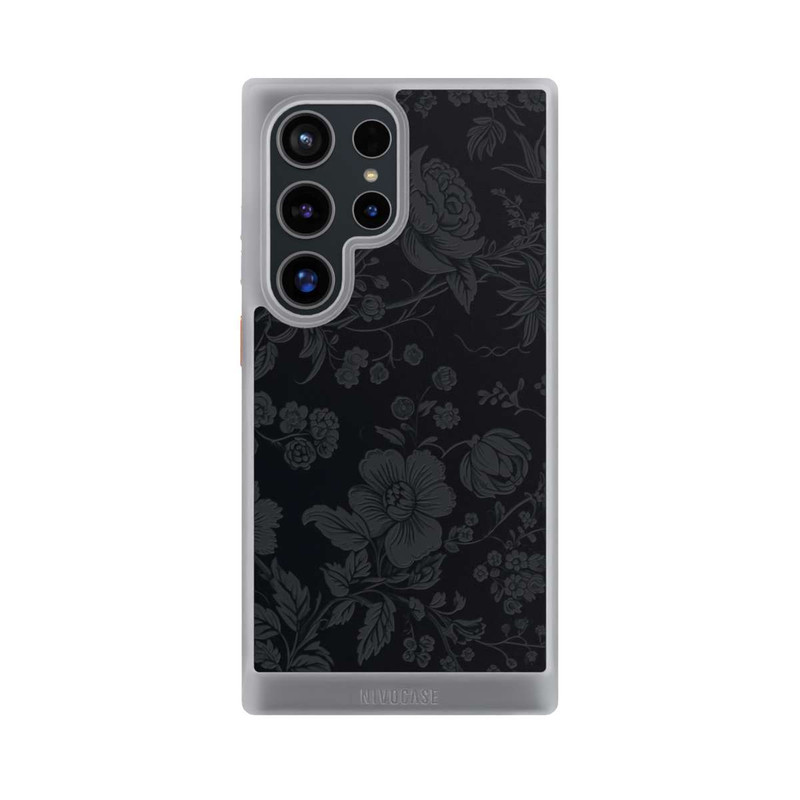 Galaxy S24 Ultra NIVOcore Dunkle Blumen Vintageoptik
