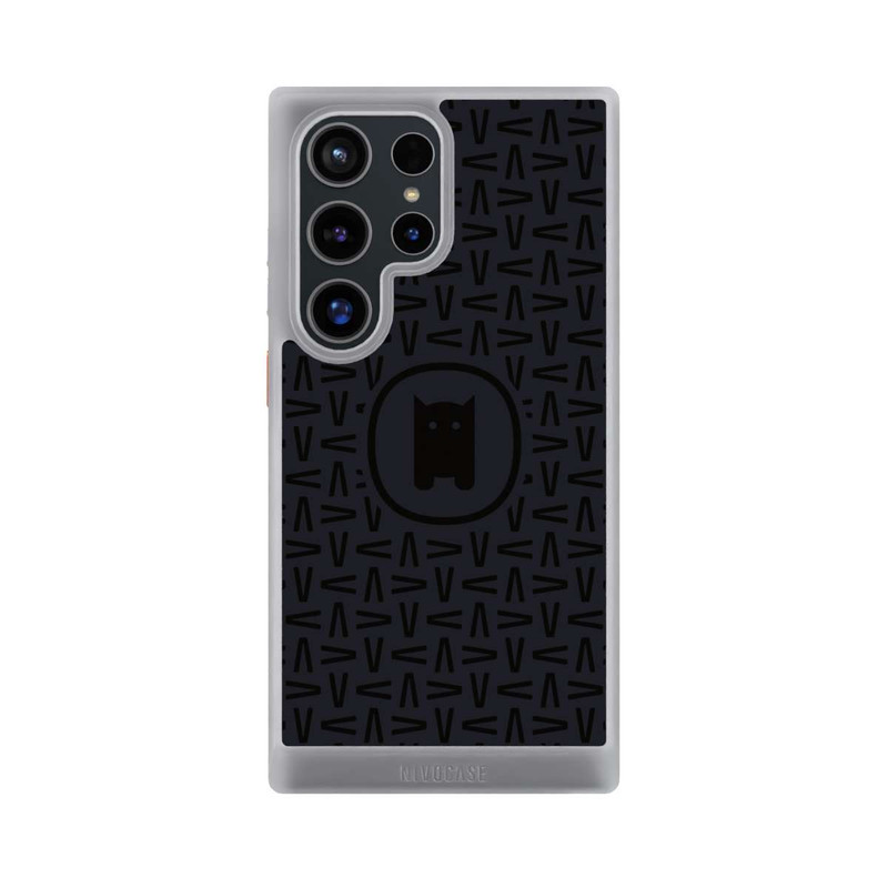 Galaxy S24 Ultra NIVOcore Nivocase Muster Schwarz Grau