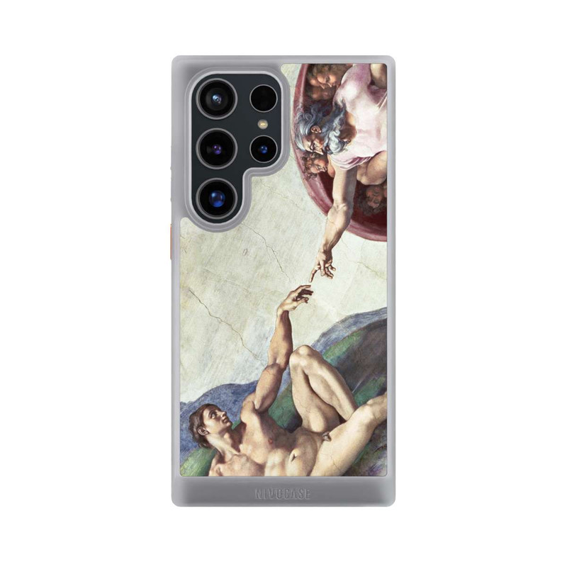 Galaxy S24 Ultra NIVOcore Michelangelo Buonarroti Création d'Adam