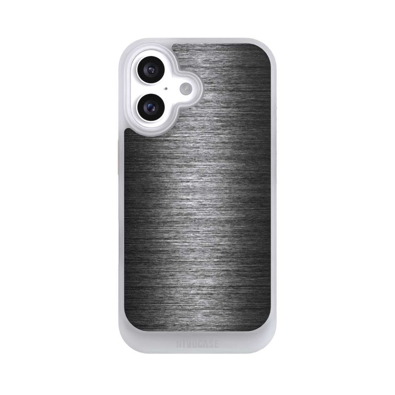 iPhone 16 NIVOcore Metal Look - Anthrazit