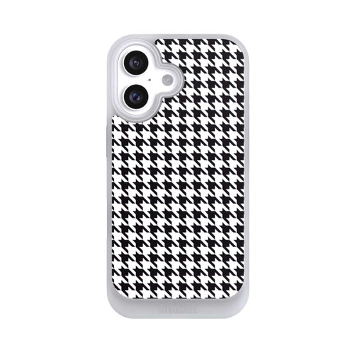 Apple iPhone 16 NIVOcore Hahnentritt Schwarz Weiß