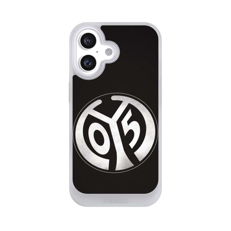 iPhone 16 NIVOcore Mainz 05 Schwarz Grunge