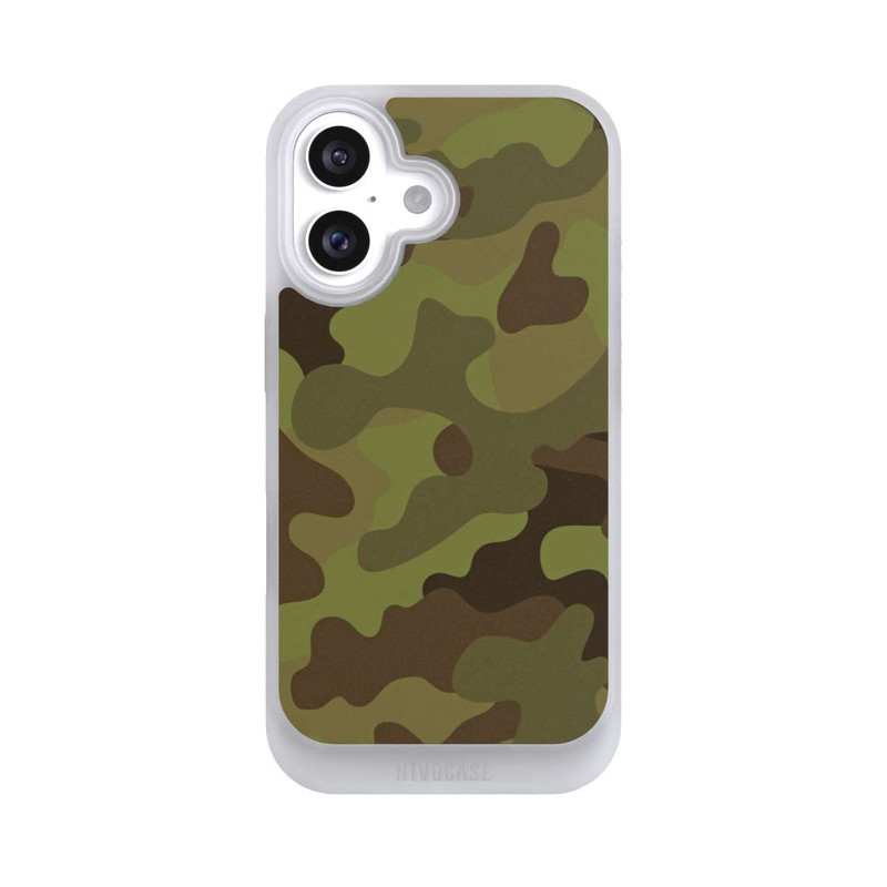 iPhone 16 NIVOcore Denim militaire Camo