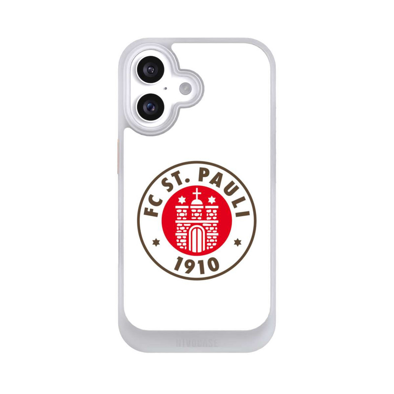 iPhone 16 NIVOcore FC St.Pauli Logo Weiss