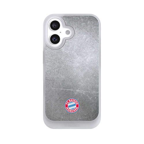 Apple iPhone 16 NIVOcore Klassisches FCB Logo Klein - Bunt auf Metalllook