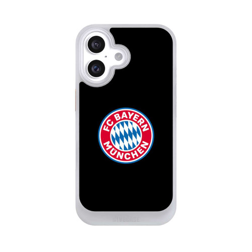 Apple iPhone 16 NIVOcore Logo FCB sur fond noir