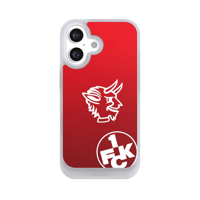 iPhone 16 NIVOcore Teufelskopf FCK auf Rot