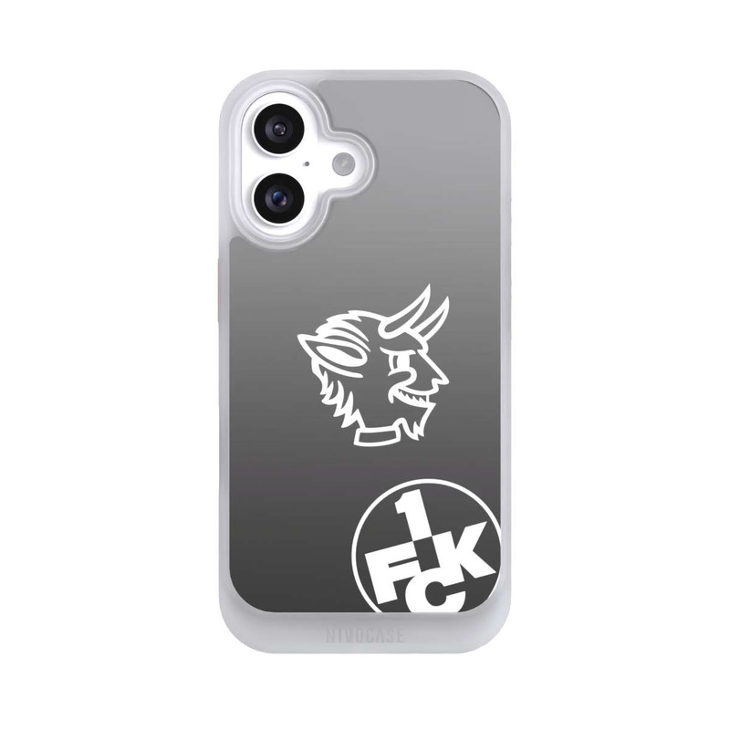 iPhone 16 NIVOcore Teufelskopf FCK auf Schwarz