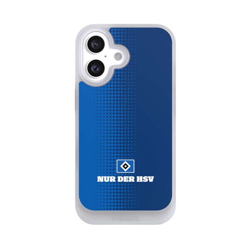 Apple iPhone 16 NIVOcore Nur der HSV - Rautenraster Blau