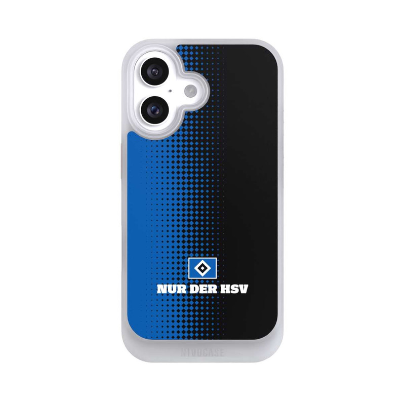iPhone 16 NIVOcore Nur der HSV - Rautenraster Schwarz