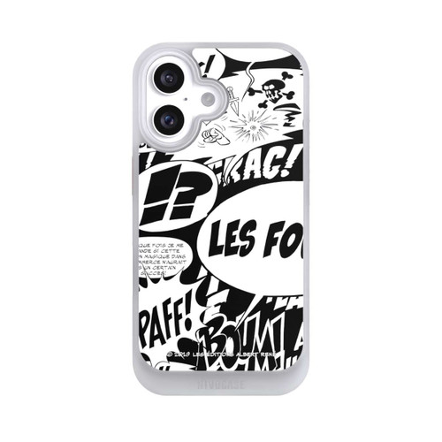 Apple iPhone 16 NIVOcore Sprechblasen Asterix Schwarz