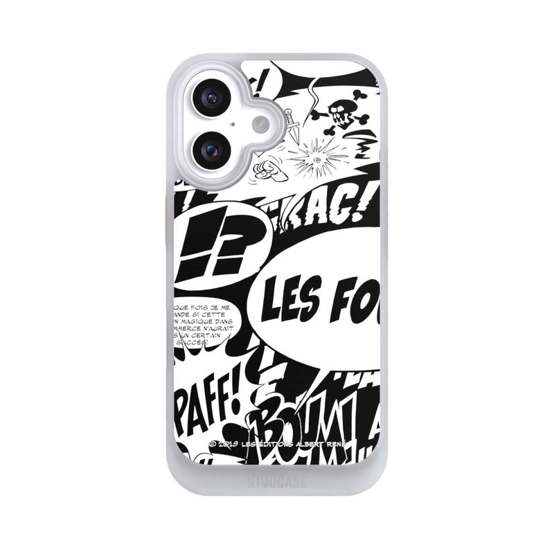 iPhone 16 NIVOcore Sprechblasen Asterix Schwarz